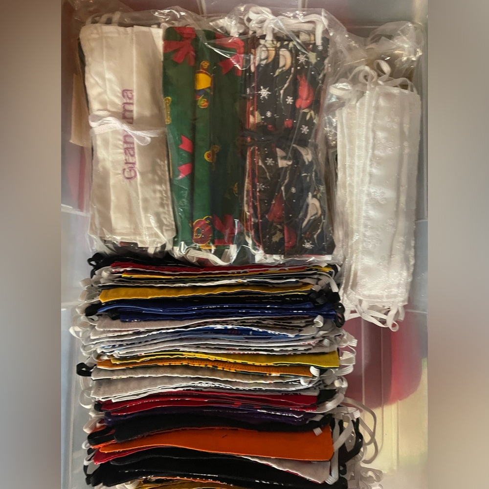 117 Assorted Adult Facemasks Handmade
